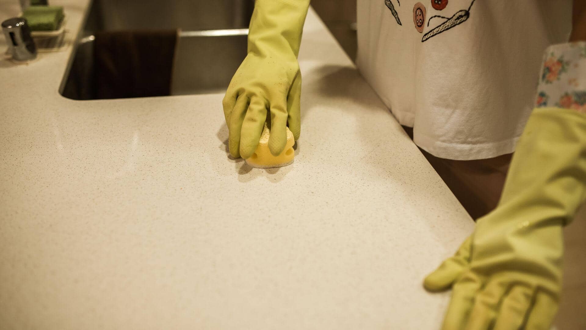 How to sanitize kitchen counters the right way