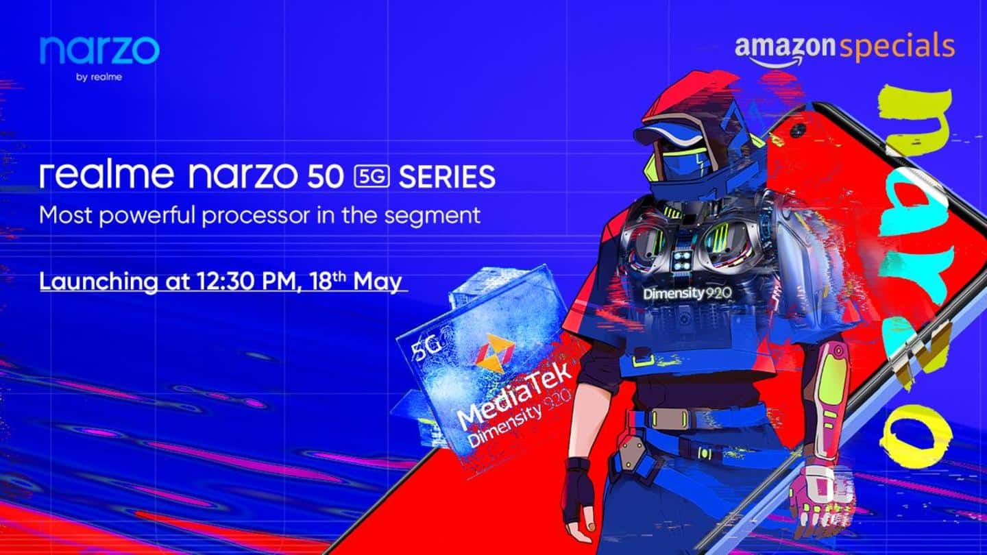 Realme Narzo 50 5G series's India arrival on May 18