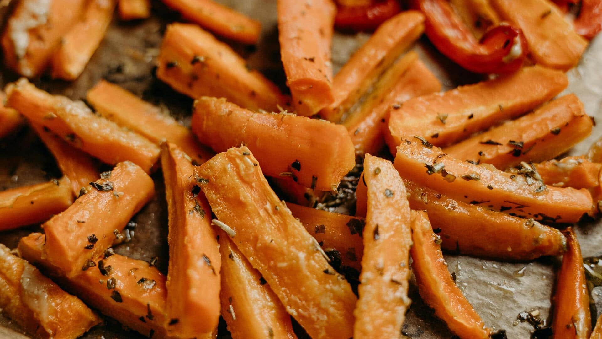 Ditch french fries! Try these crispy roasted carrot sticks instead