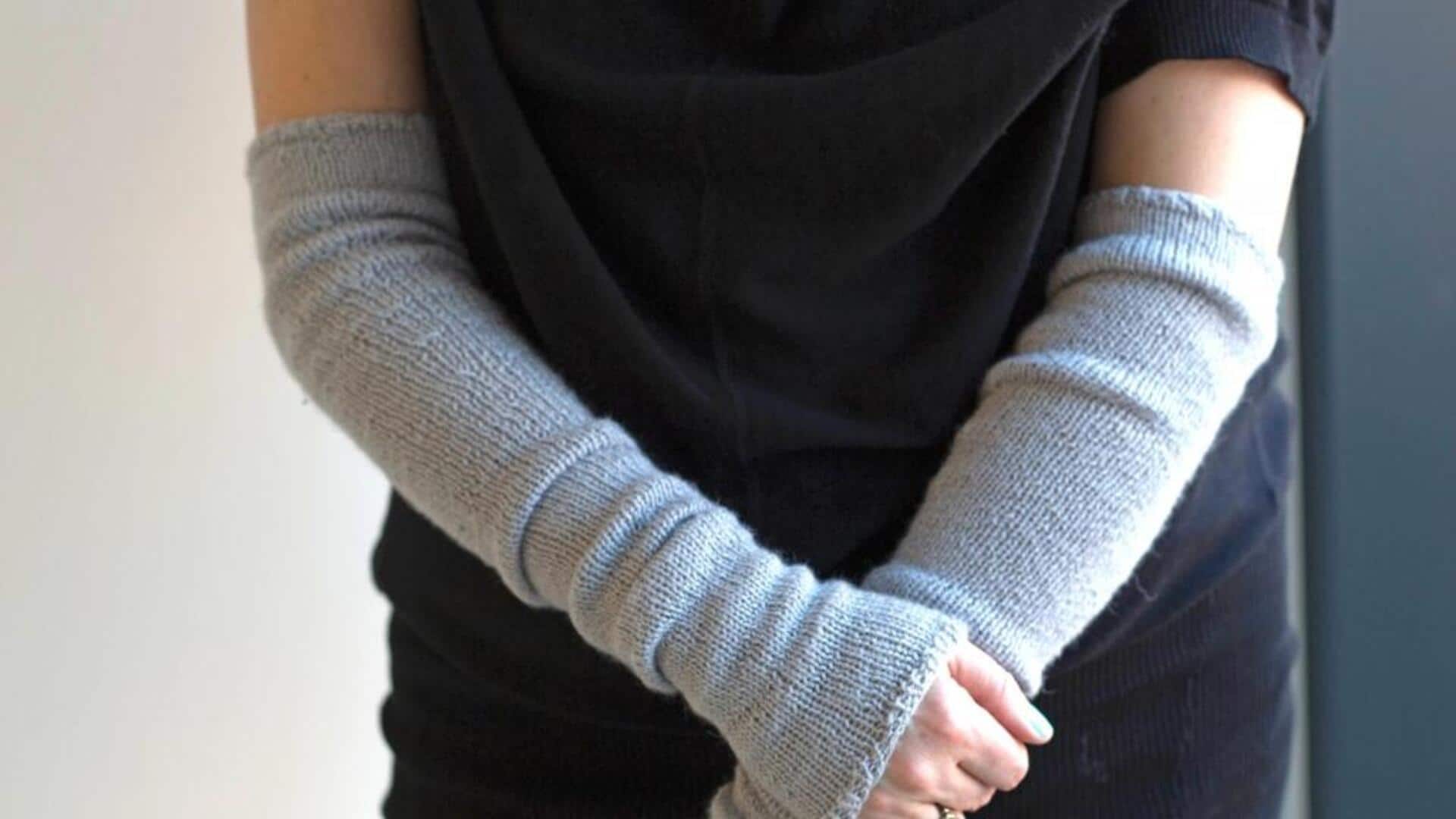 Winter fashion: How to style knitted arm warmers