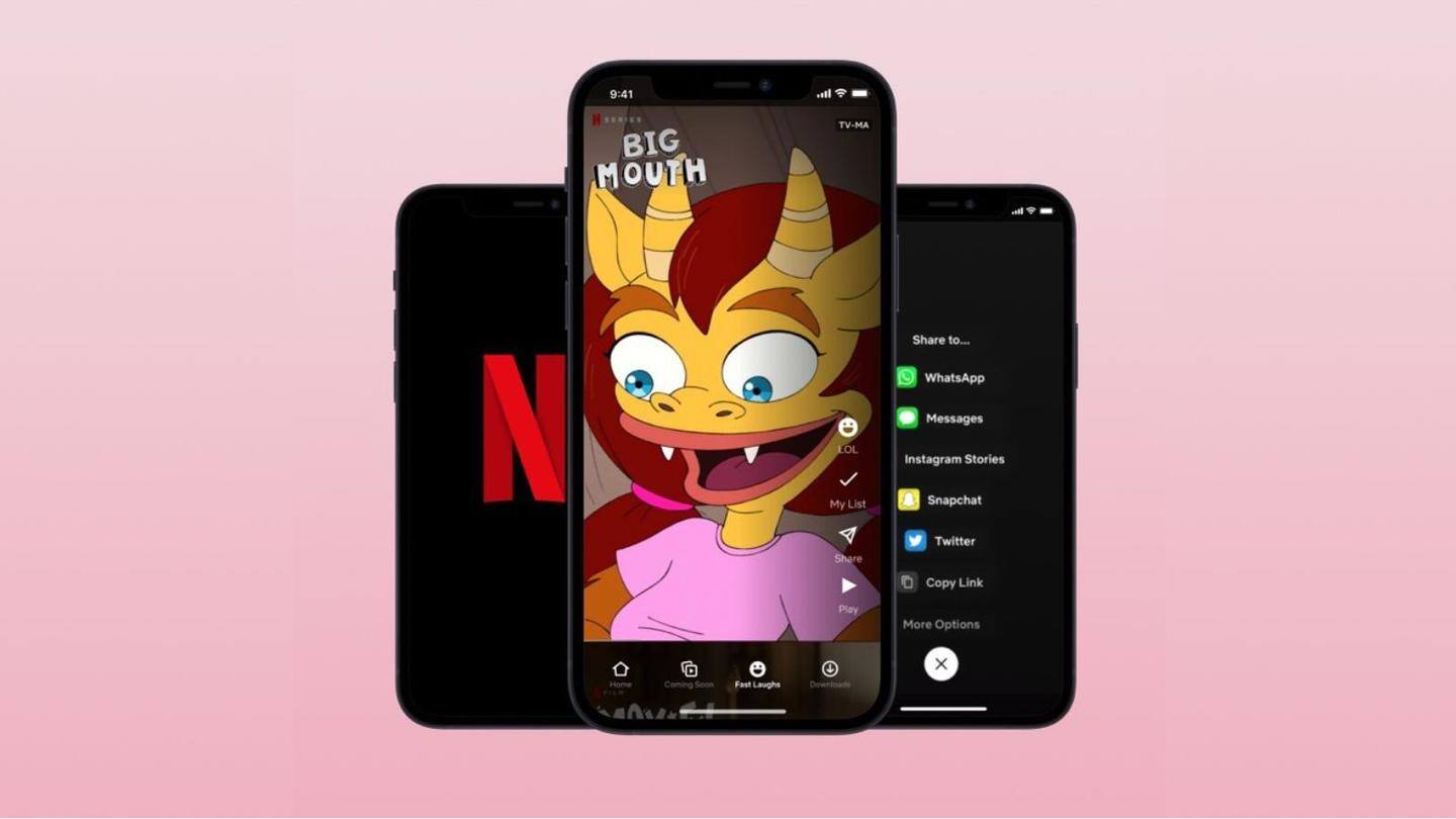 Netflix releases Fast Laughs, a TikTok-rivaling short video feature