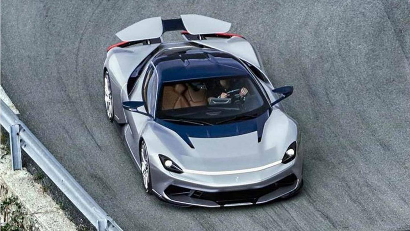 The rear section features a large active diffuser The rear section features a large active diffuser
