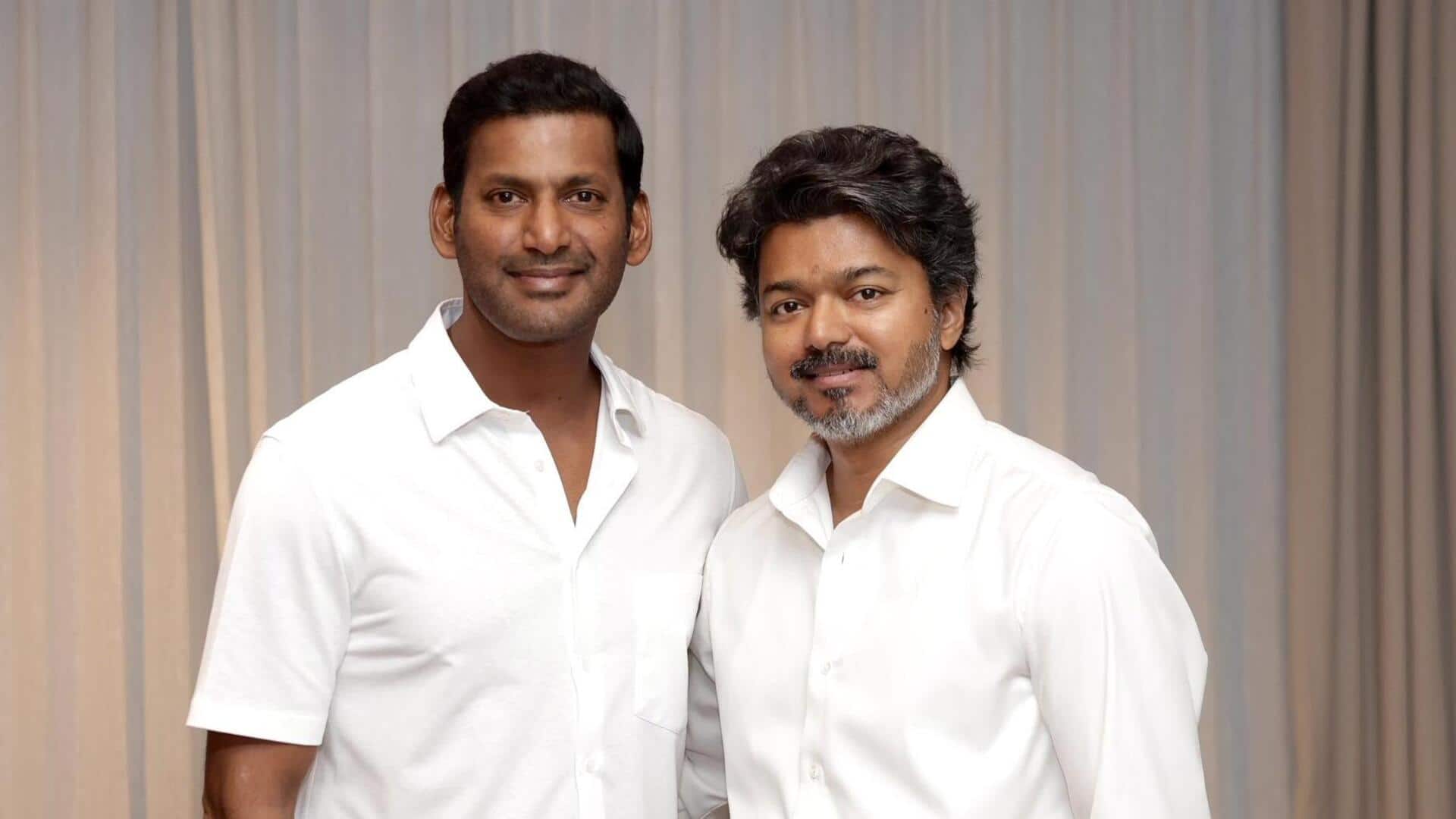 Actor Vishal meets CM Vijay, sponsors education for underprivileged girls