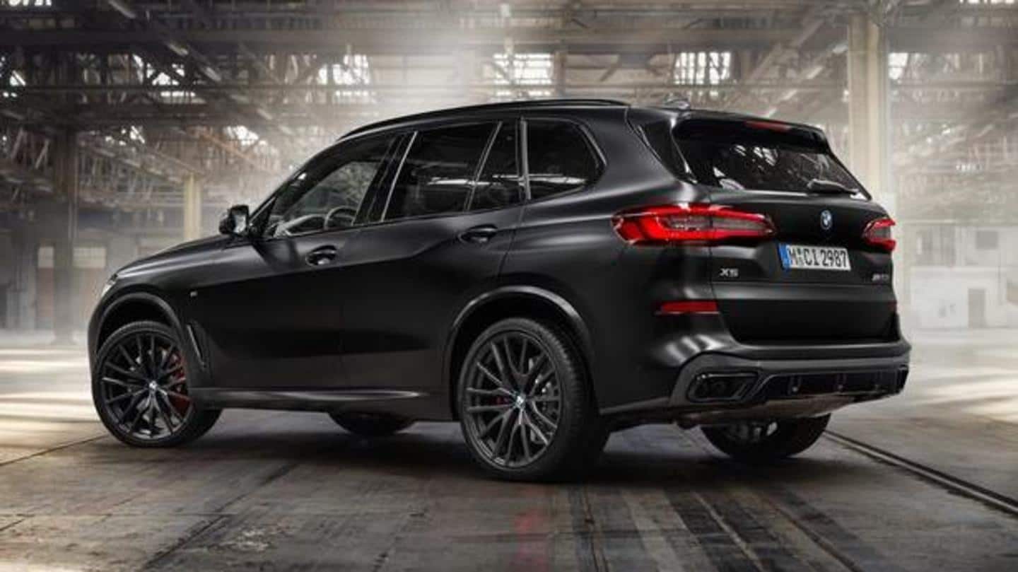 The car has a red-slat grille and 22-inch wheels The car has a red-slat grille and 22-inch wheels