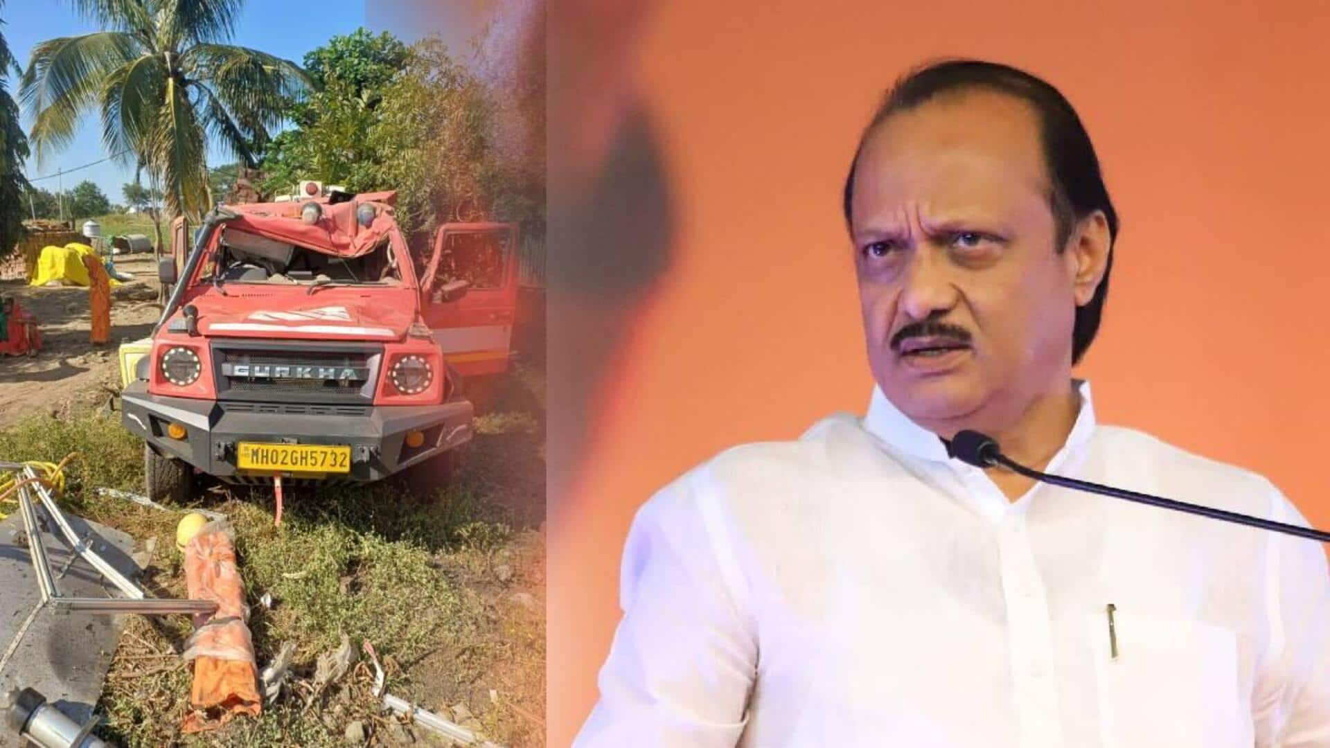 Woman dies after Ajit Pawar's convoy vehicle hits her bike 