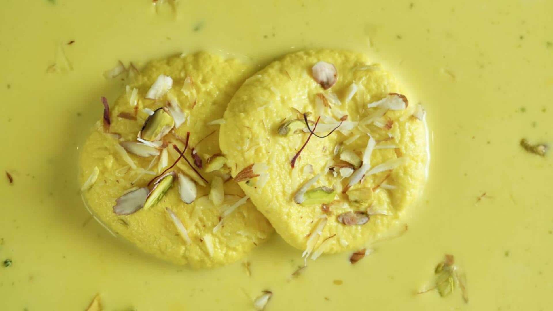 Try this vegan Indian rasmalai recipe