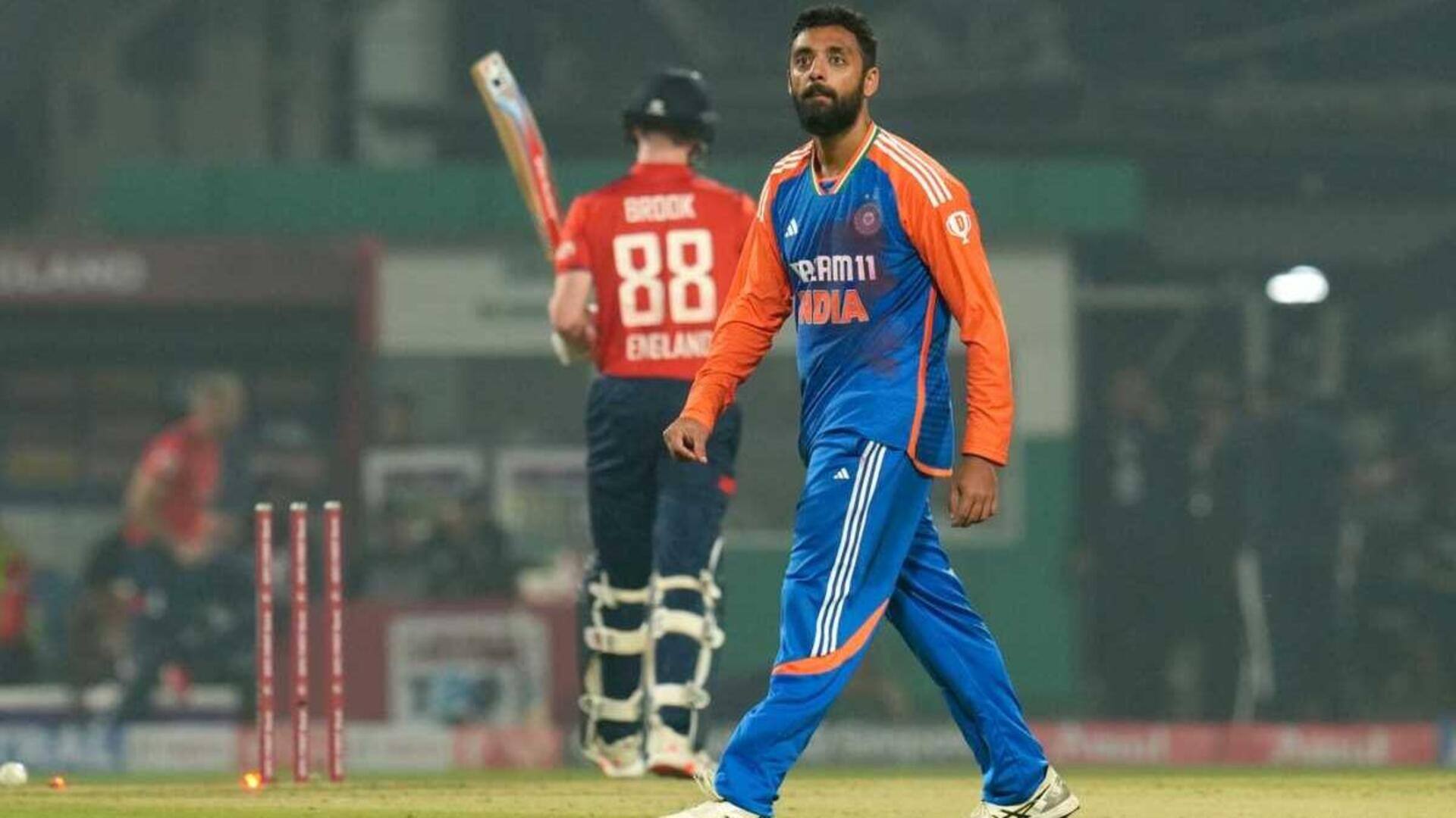 India vs England: Varun Chakravarthy takes three-fer in Kolkata T20I