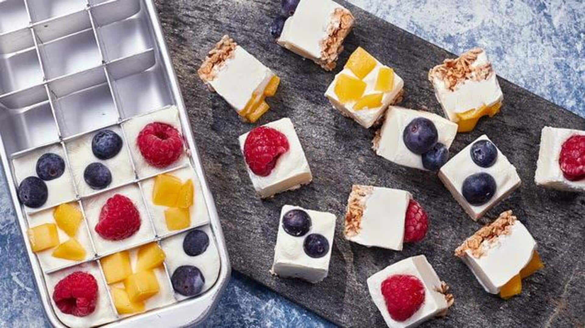 Swap ice cream for frozen yogurt bites (thank us later!)