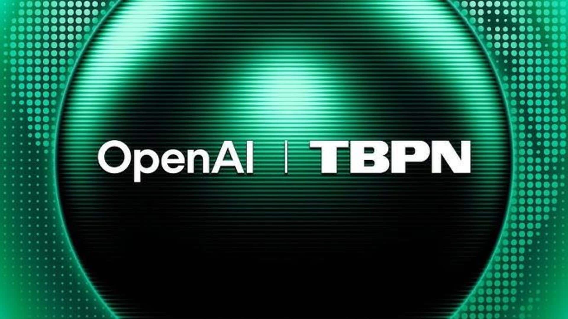 OpenAI acquires TBPN, a tech talk show