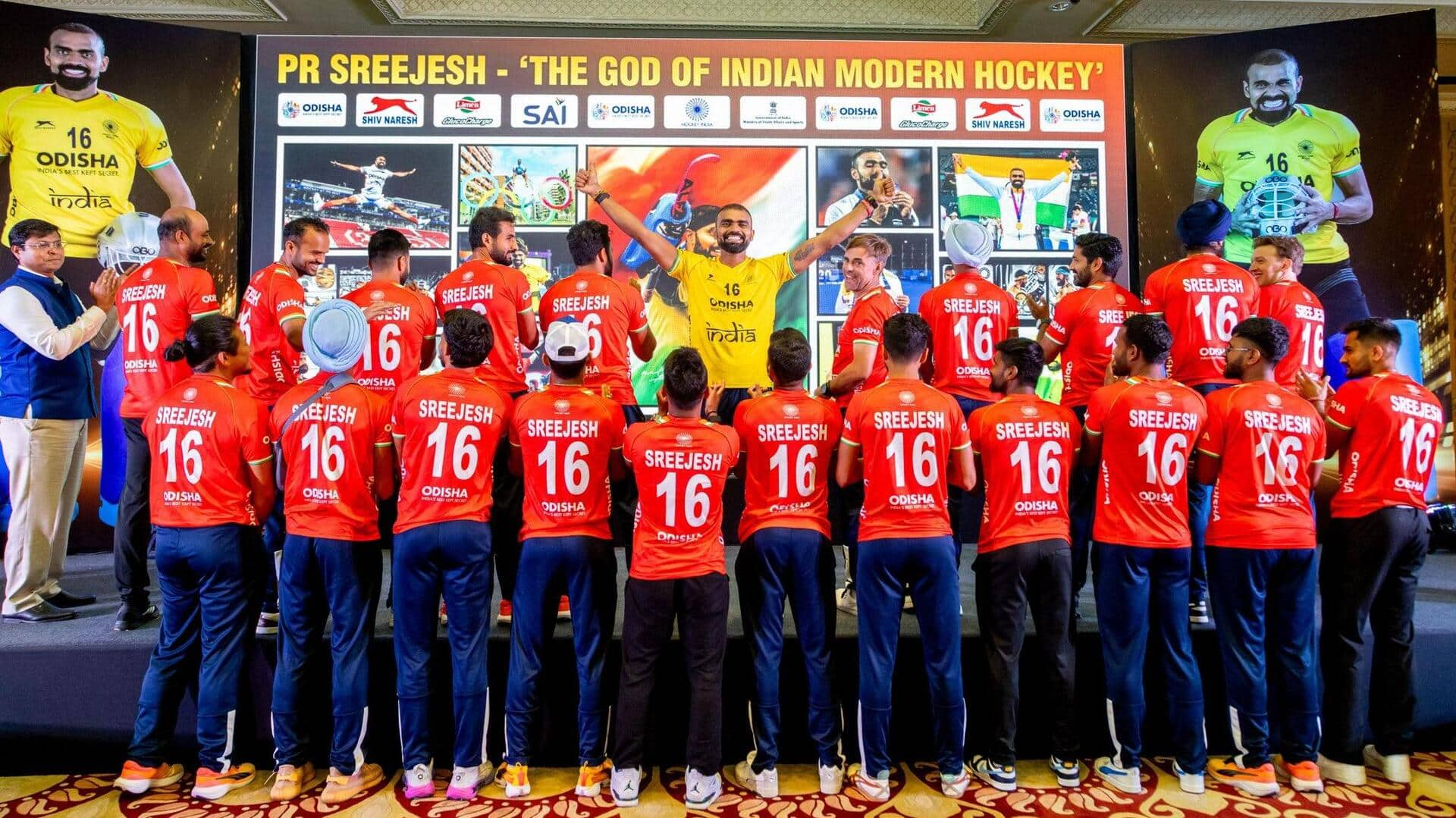 Indian men's hockey: Legend PR Sreejesh's number 16 jersey retired