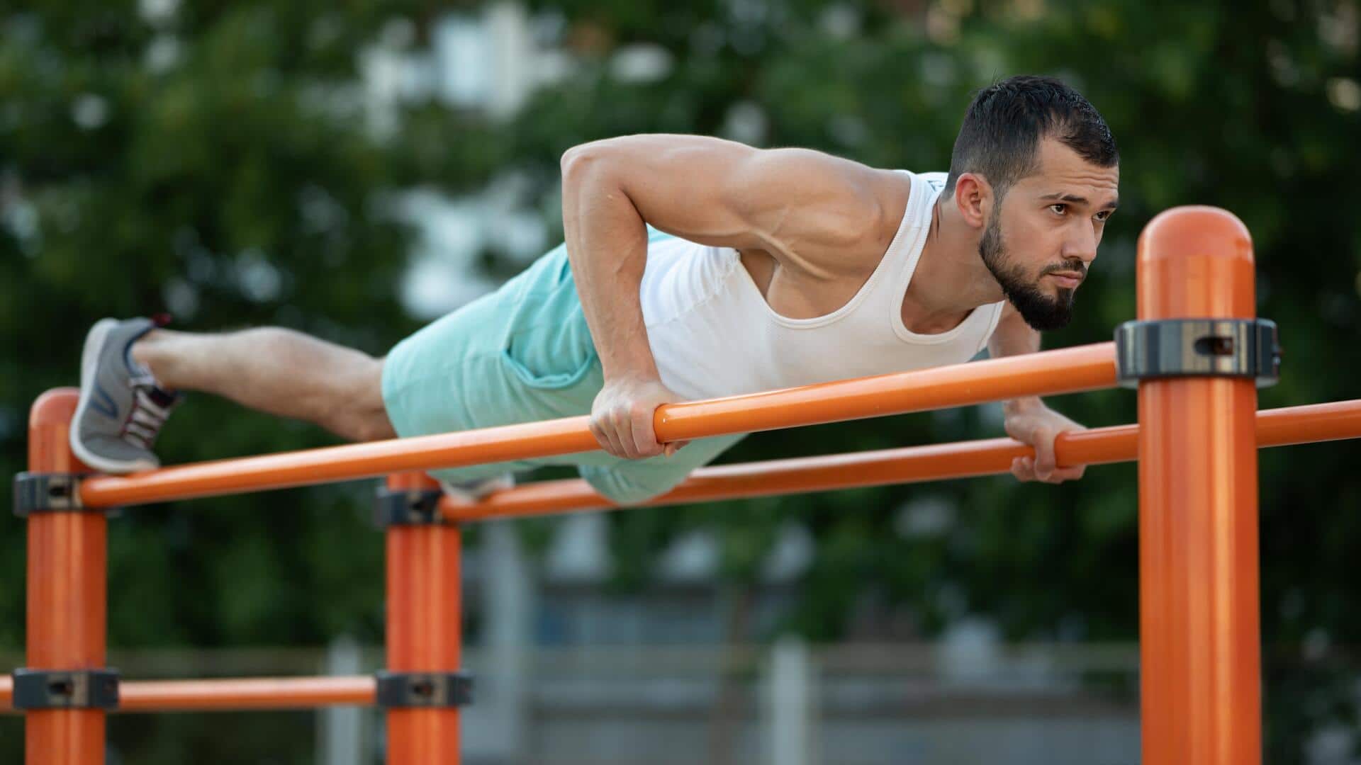 Try these exercises with parallel bars to improve your strength  