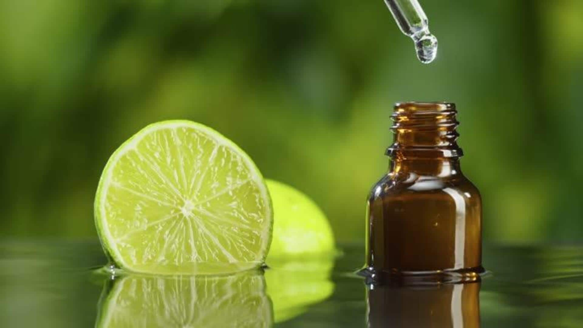 Refreshing natural air freshener with lime oil