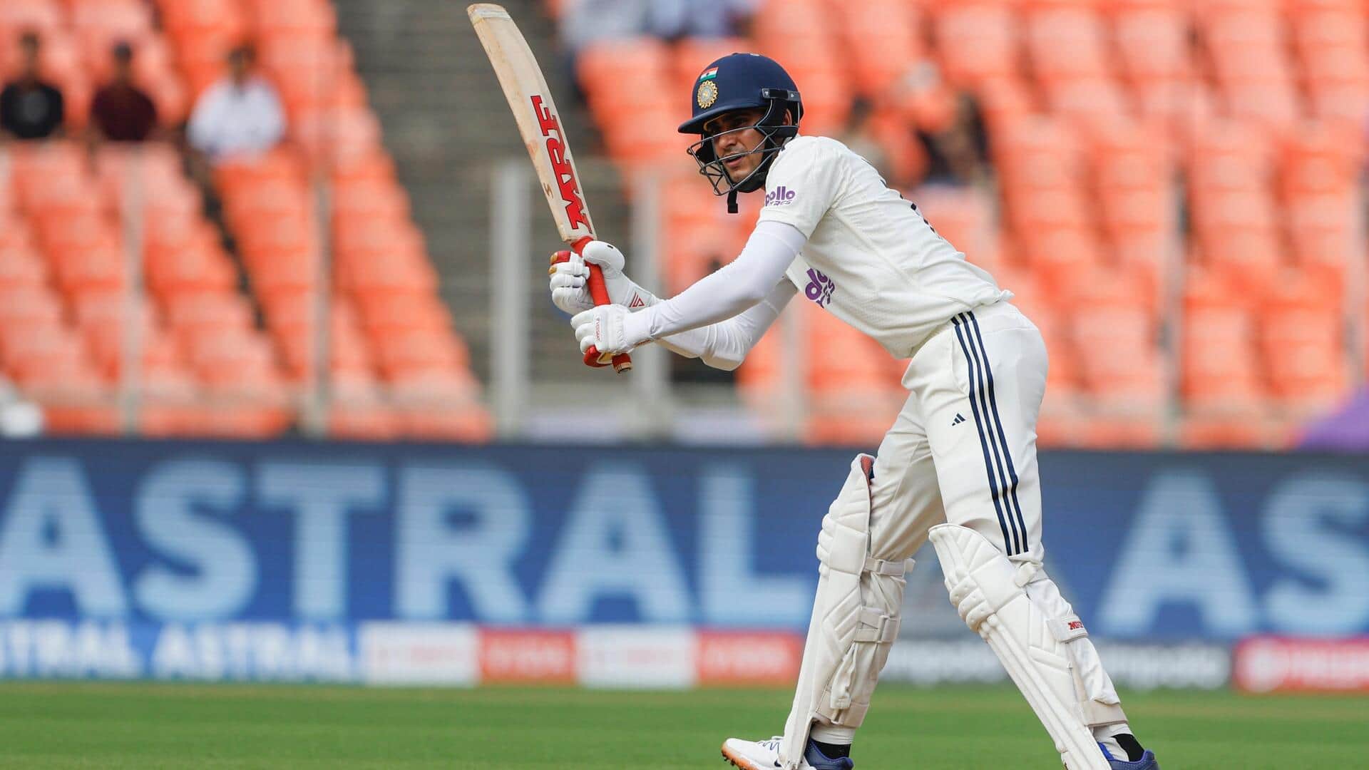 Shubman Gill equals Gavaskar's record with fifty in Ahmedabad Test