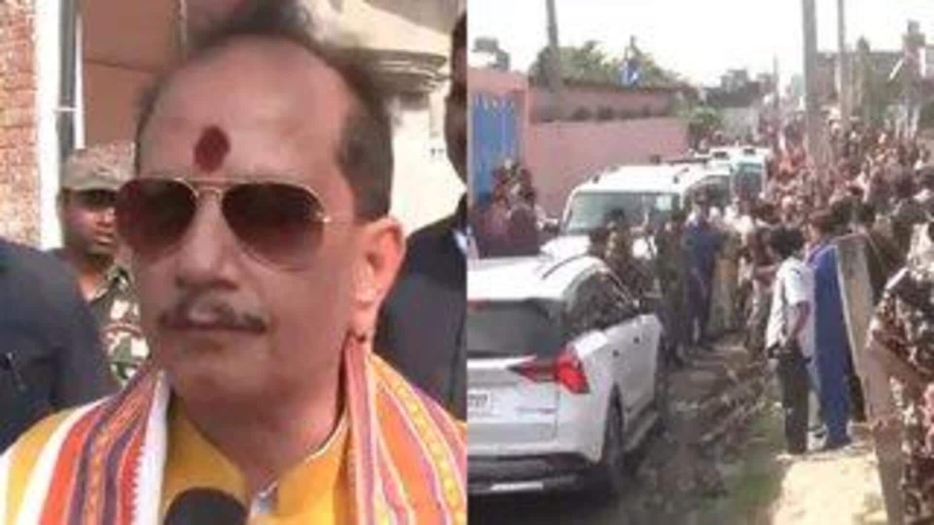 Stones, cow dung thrown at Bihar deputy CM's convoy 