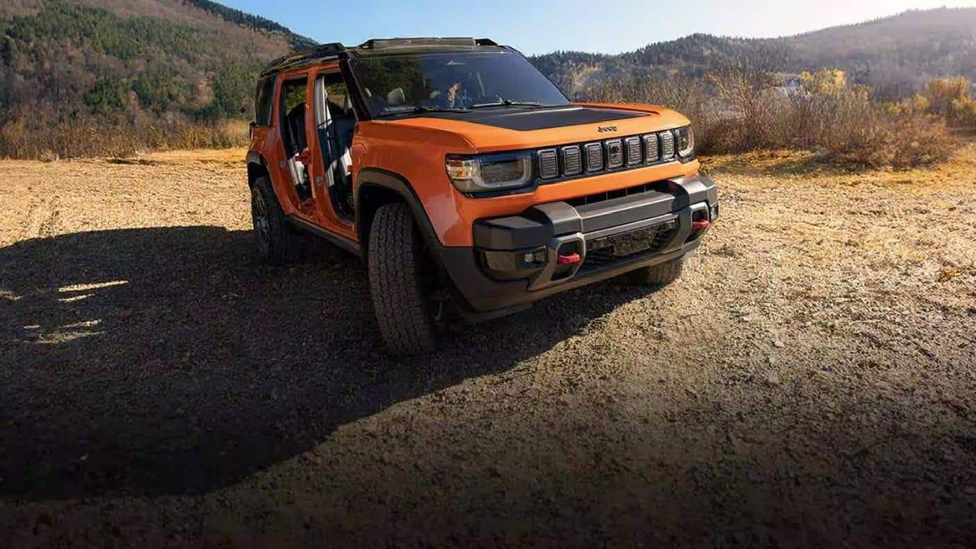 This Jeep all-electric off-roader looks similar to the Wrangler