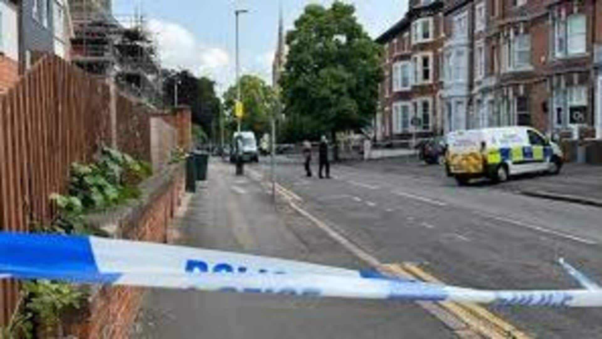 Man arrested after car hits pedestrians in Leicester Man arrested after car hits pedestrians in Leicester