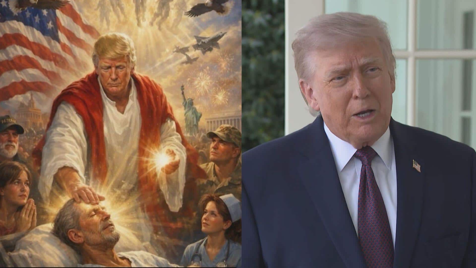 Trump deletes controversial Jesus-like post after widespread backlash