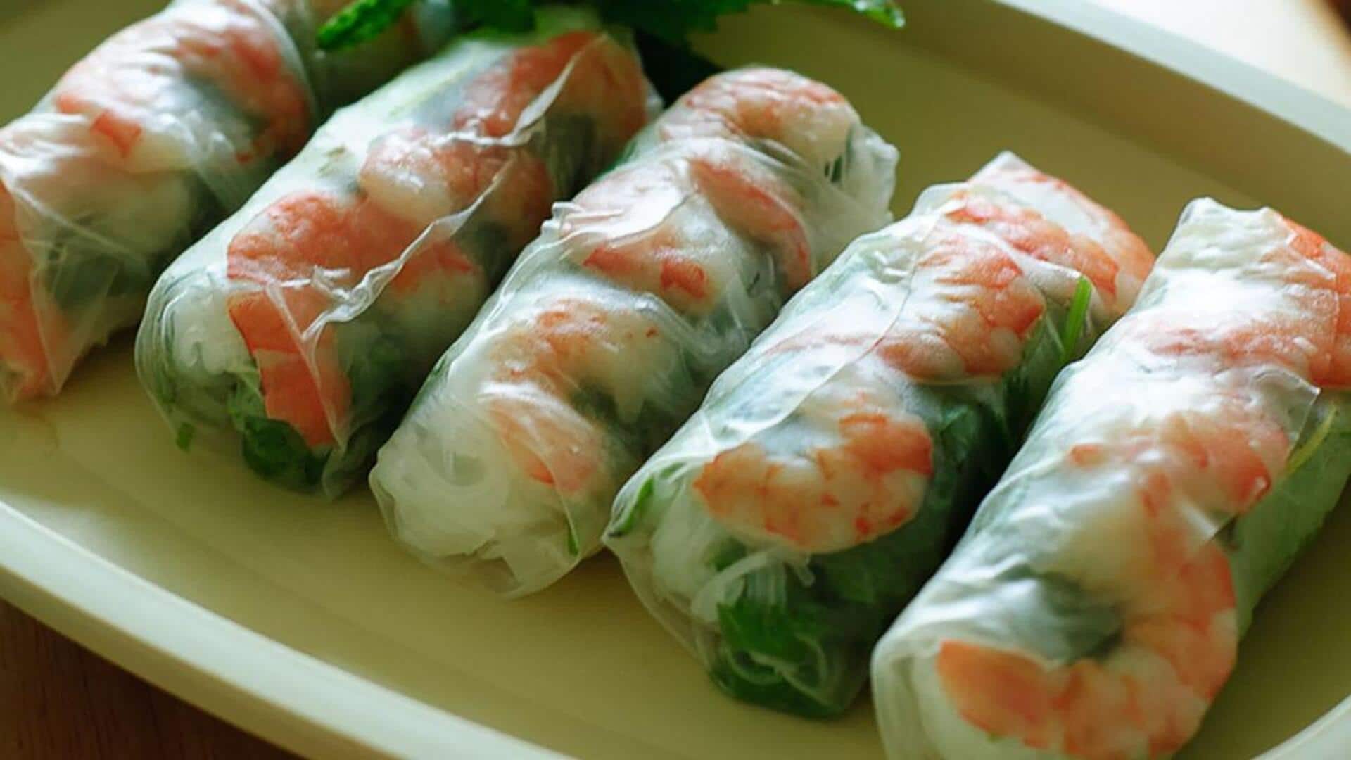 Vibrant Vietnamese rainbow spring rolls: A step-by-step recipe