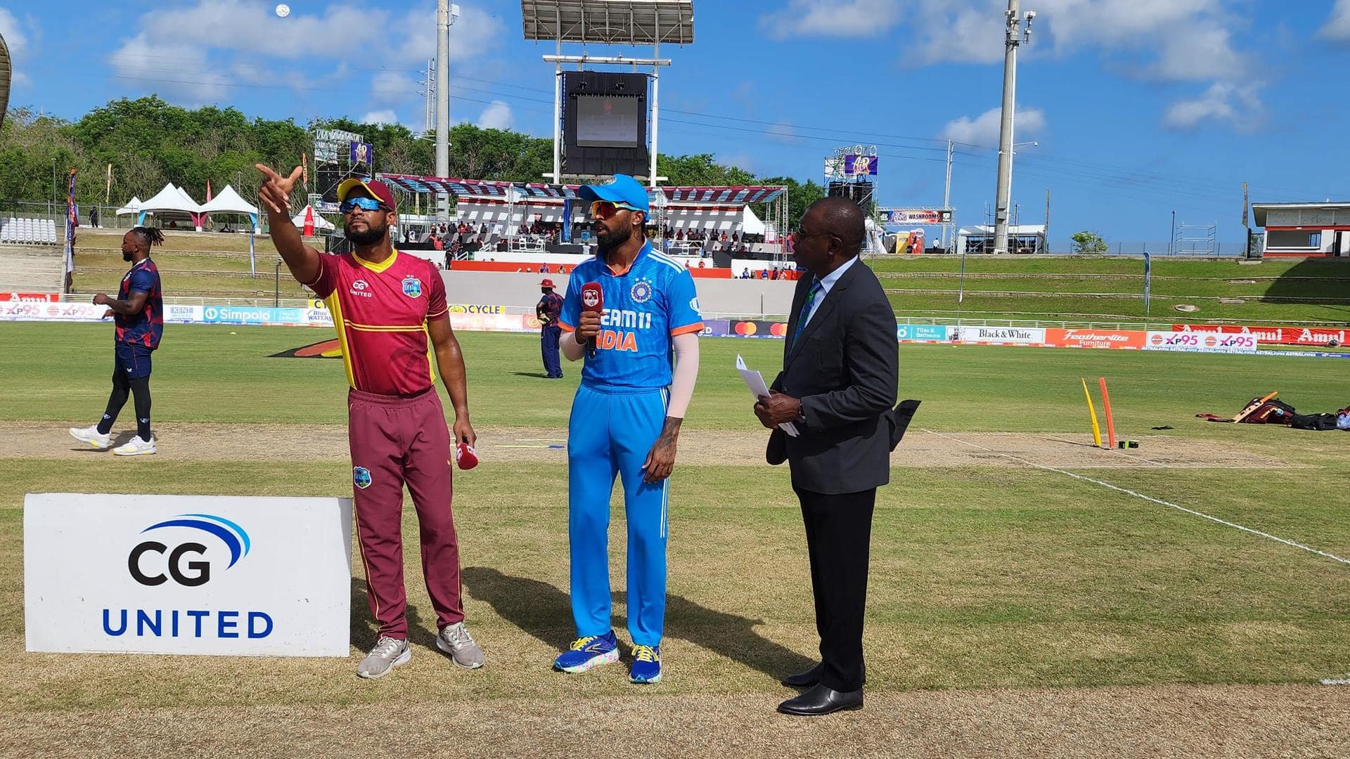 3rd ODI: West Indies elect to field; Hardik to lead