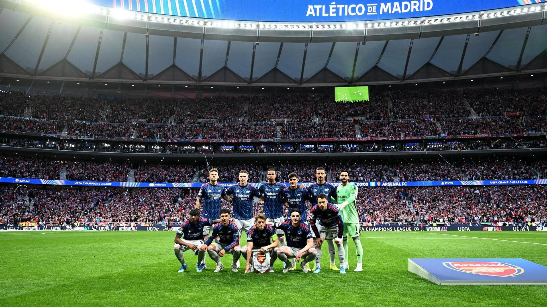 Champions League: Arsenal and Atletico Madrid play out 1-1 draw