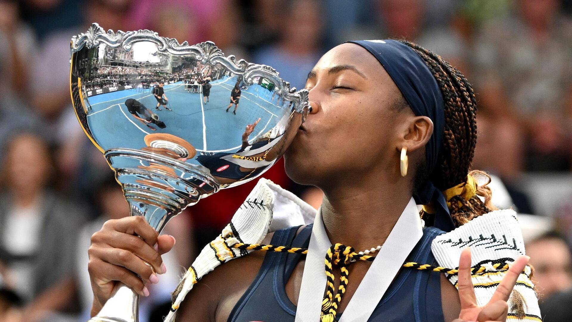 Coco Gauff scripts these unique records by winning Auckland title