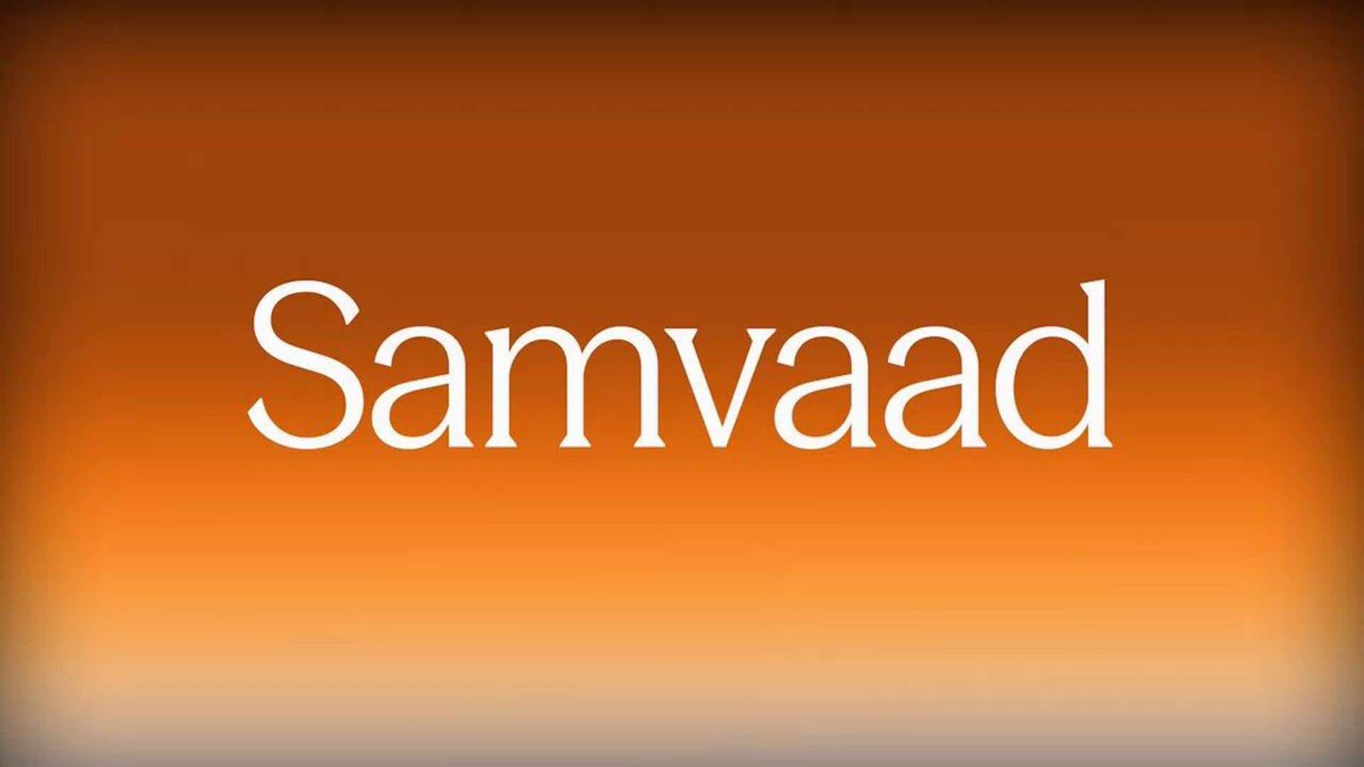 SarvamAI's Samvaad chatting tool takes on ChatGPT and Gemini