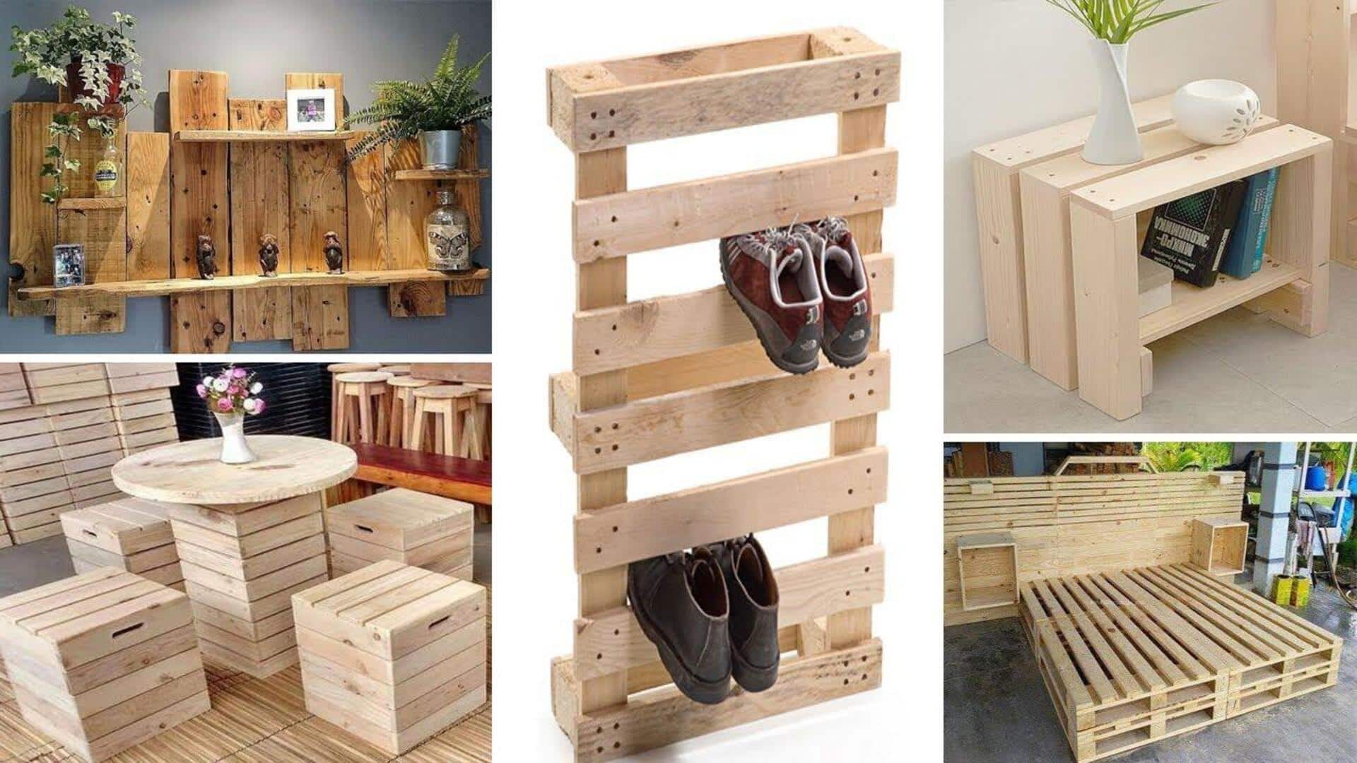 For an affordable home upgrade, use wooden pallets