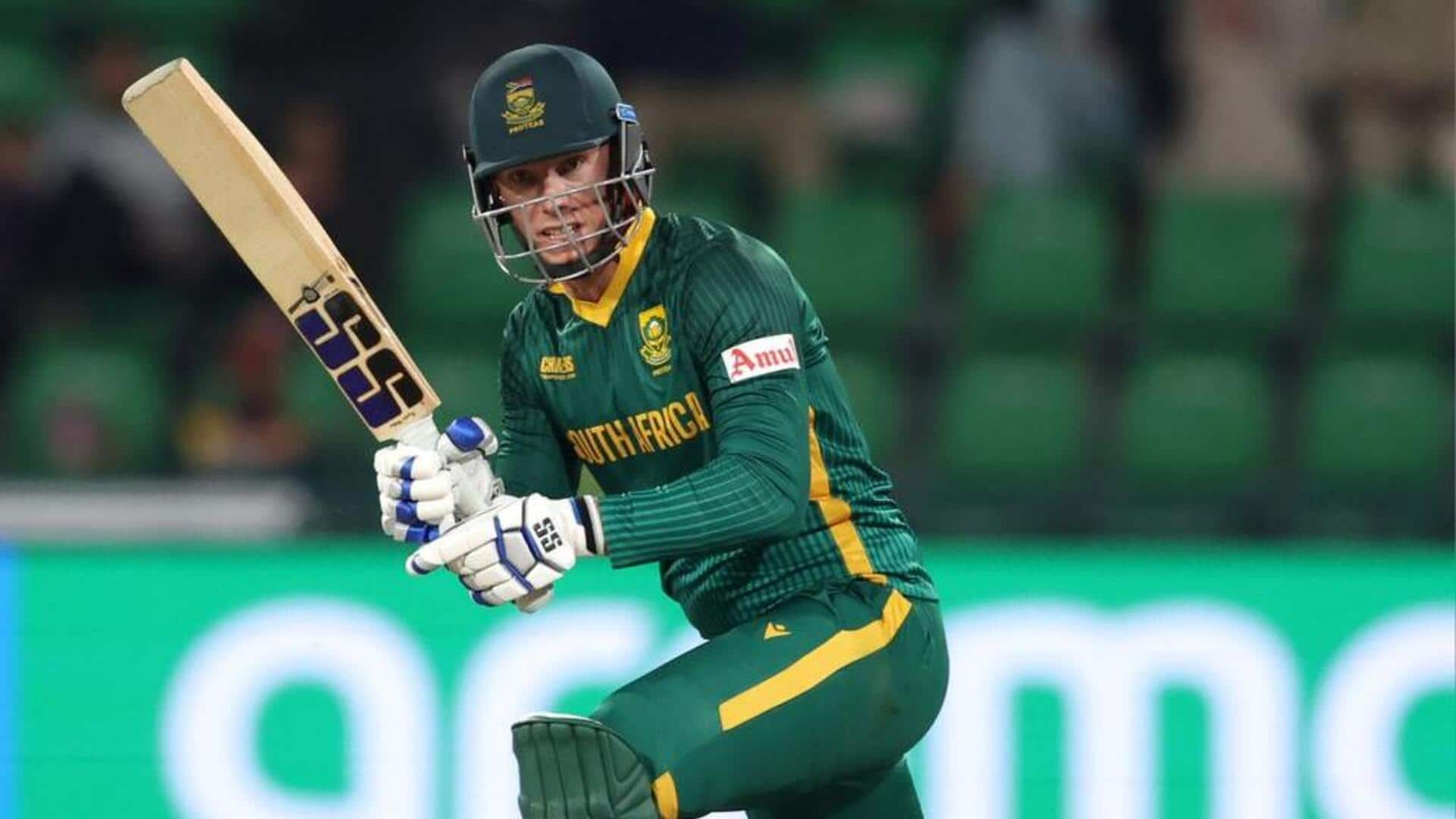 Rassie van der Dussen slams fifty in third successive ODI