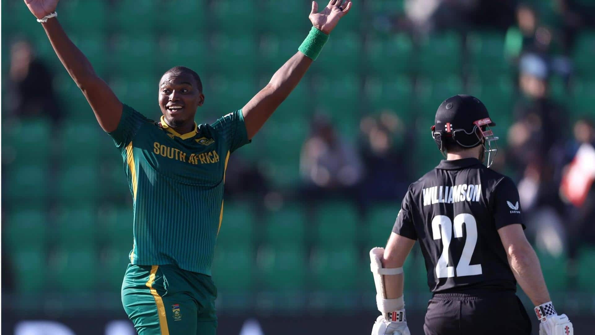 Champions Trophy: Lungi Ngidi records three-fer as NZ post 362/6 