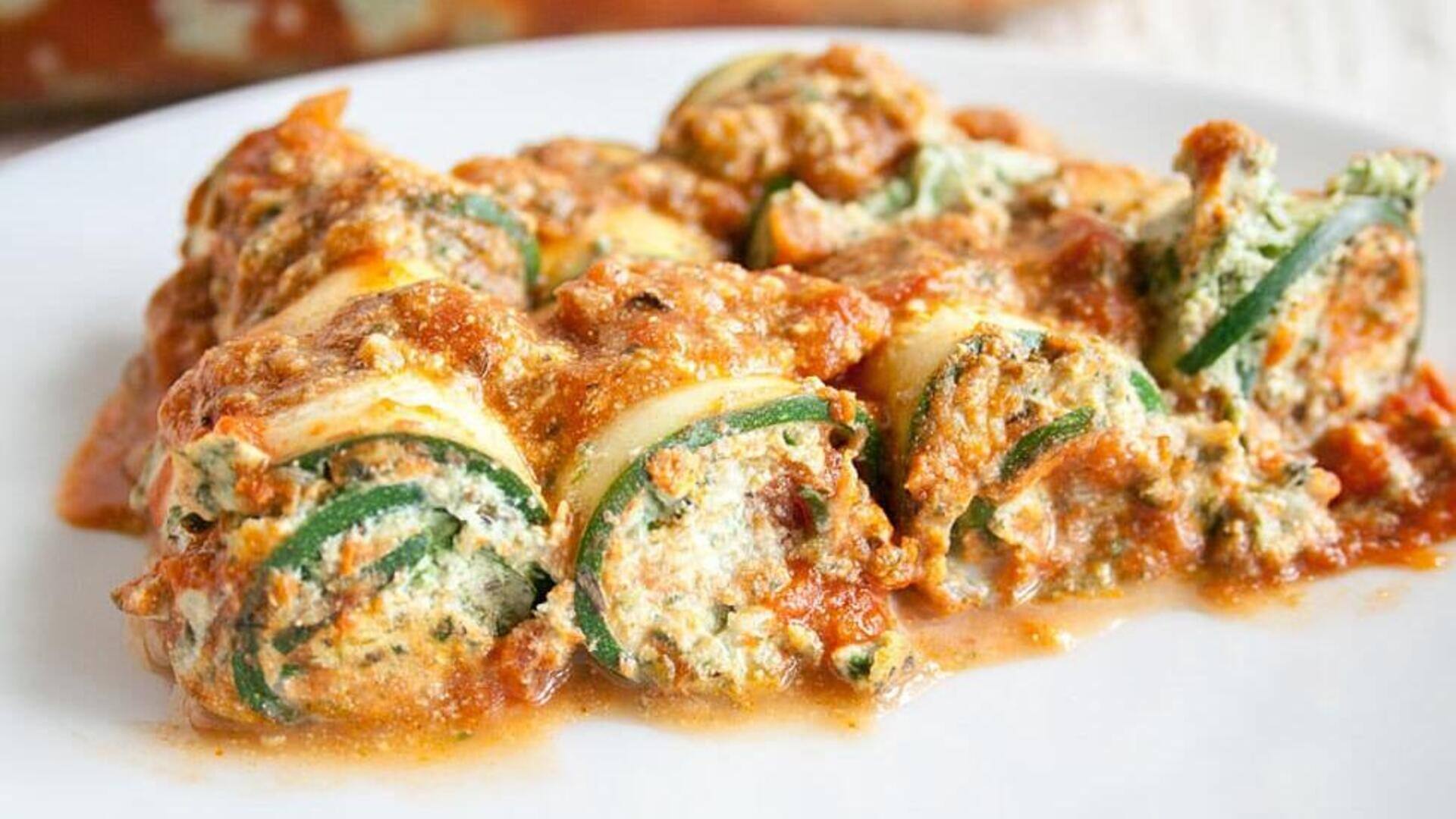Now make zesty Zucchini Lasagna Rolls easily