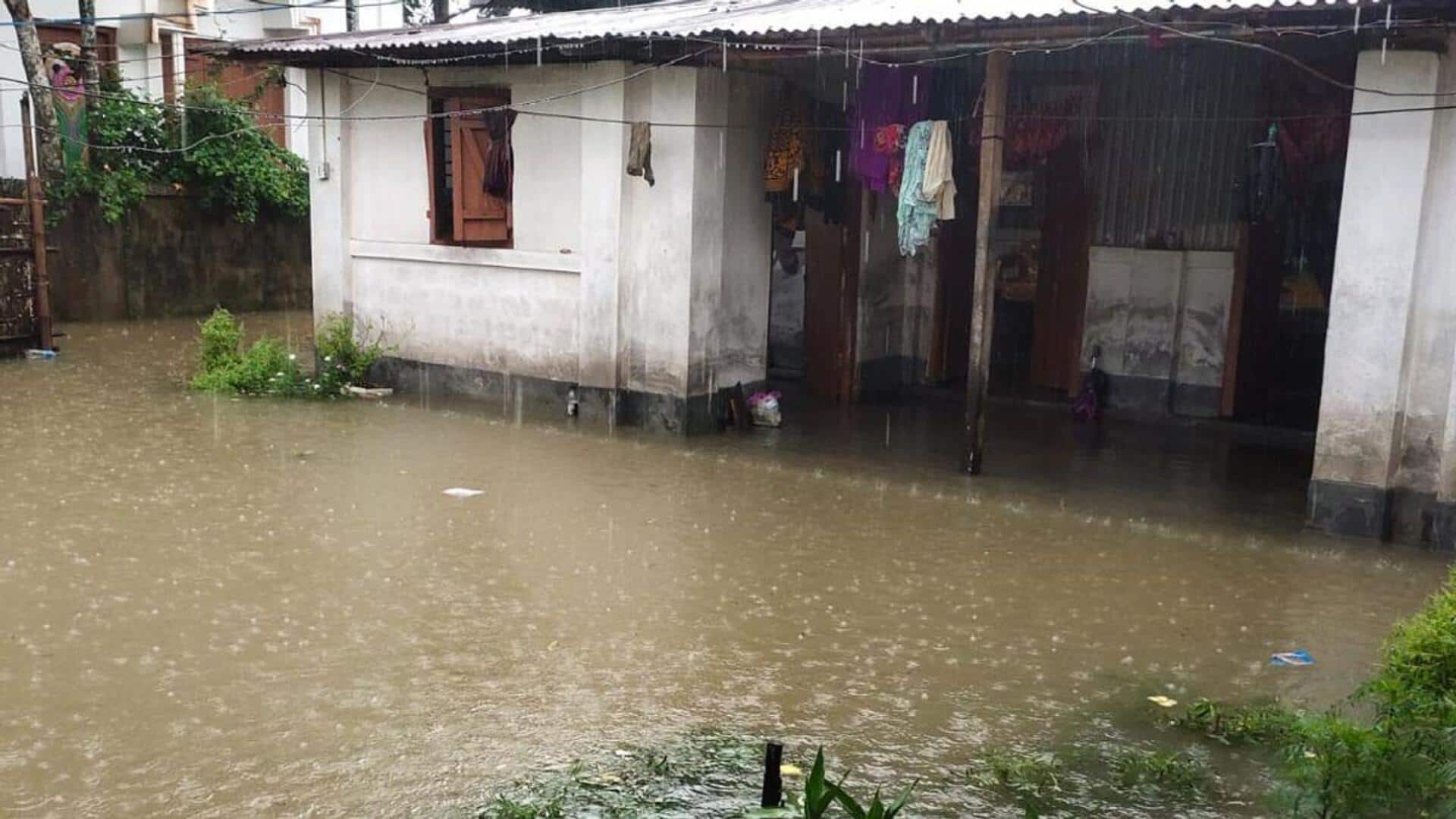 Tripura flood: 380 people homeless, rivers flow above danger level Tripura flood: 380 people homeless, rivers flow above danger level