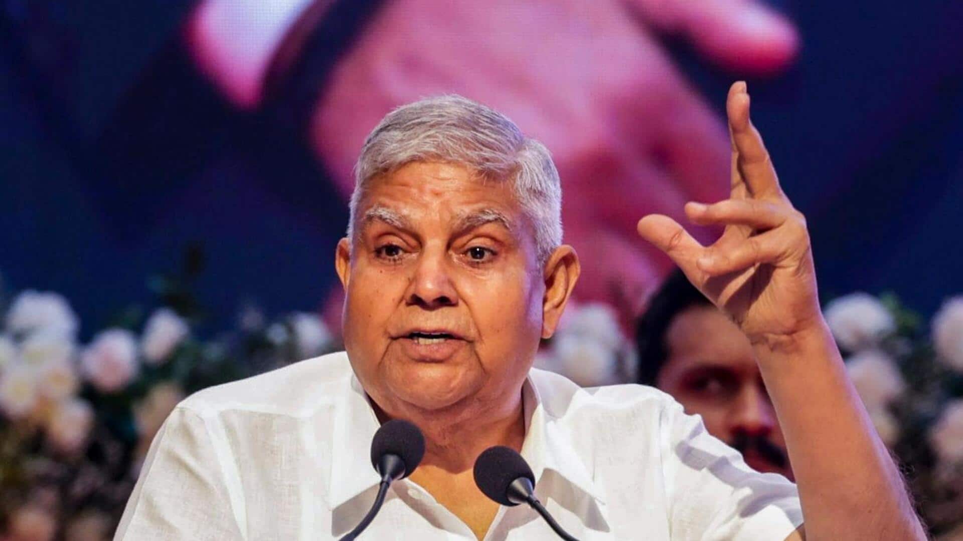 Former Vice President Jagdeep Dhankhar hospitalized after losing consciousness twice