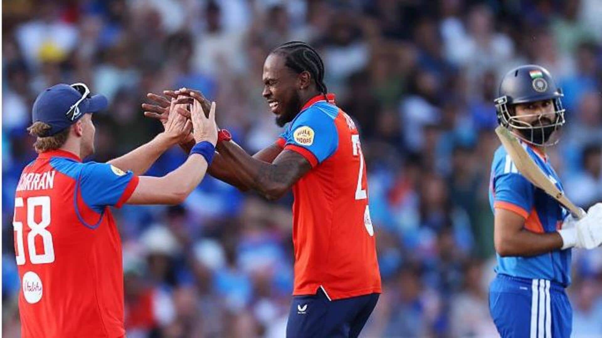 Presenting England's 200-plus totals against India in T20Is