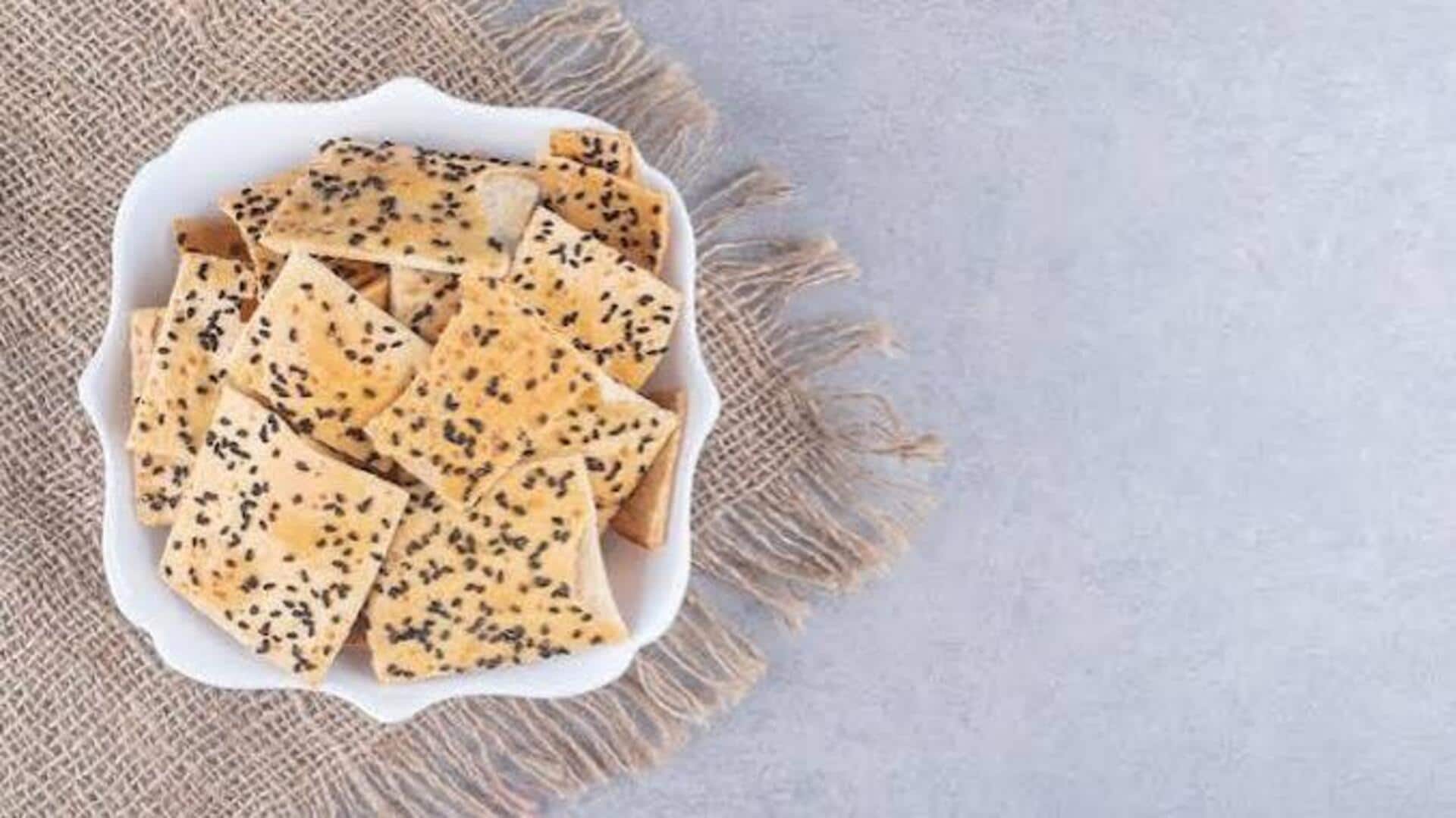 Swap packaged snacks for these millet crackers