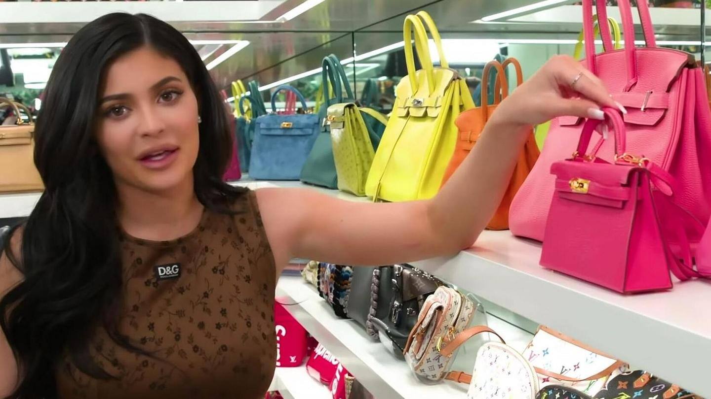 Even Stormi has her purses lined-up along with her mother's Even Stormi has her purses lined-up along with her mother's