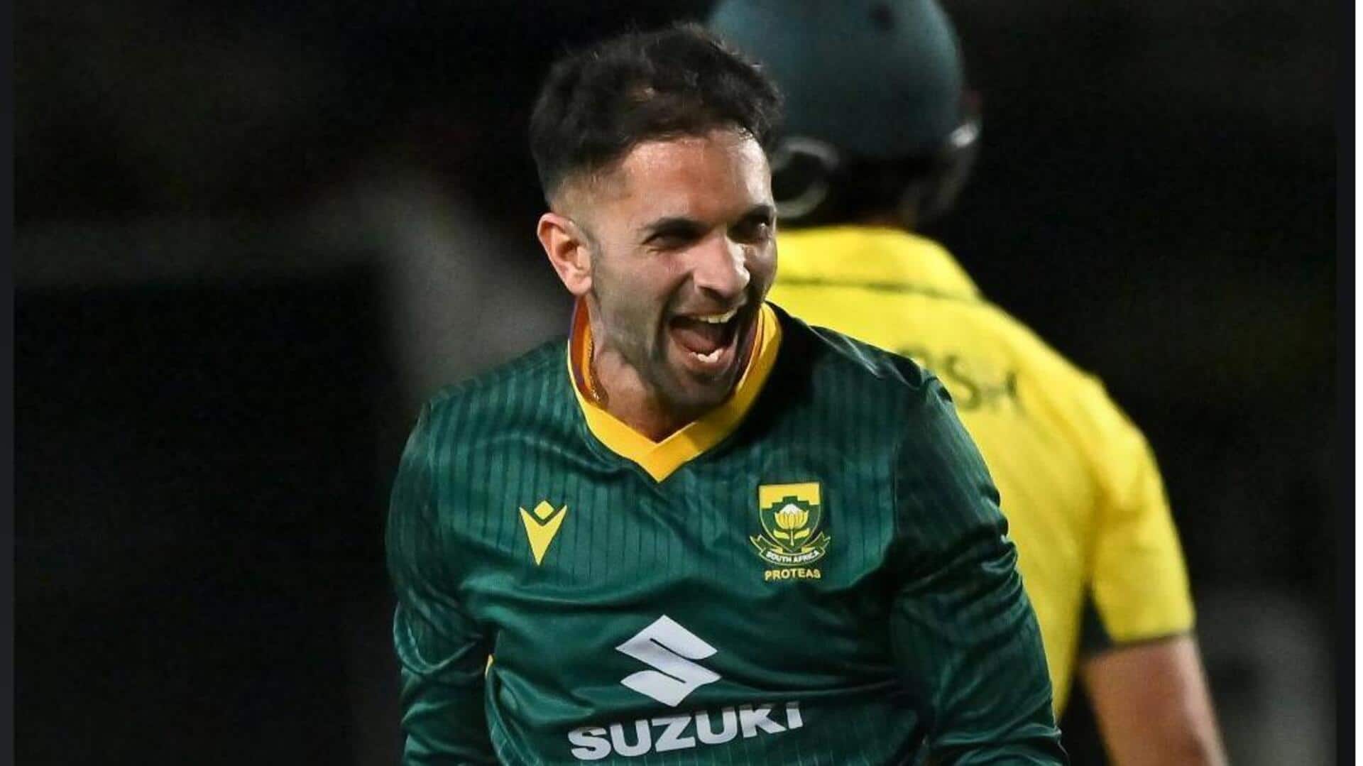 Keshav Maharaj sets records with ODI fifer against Australia