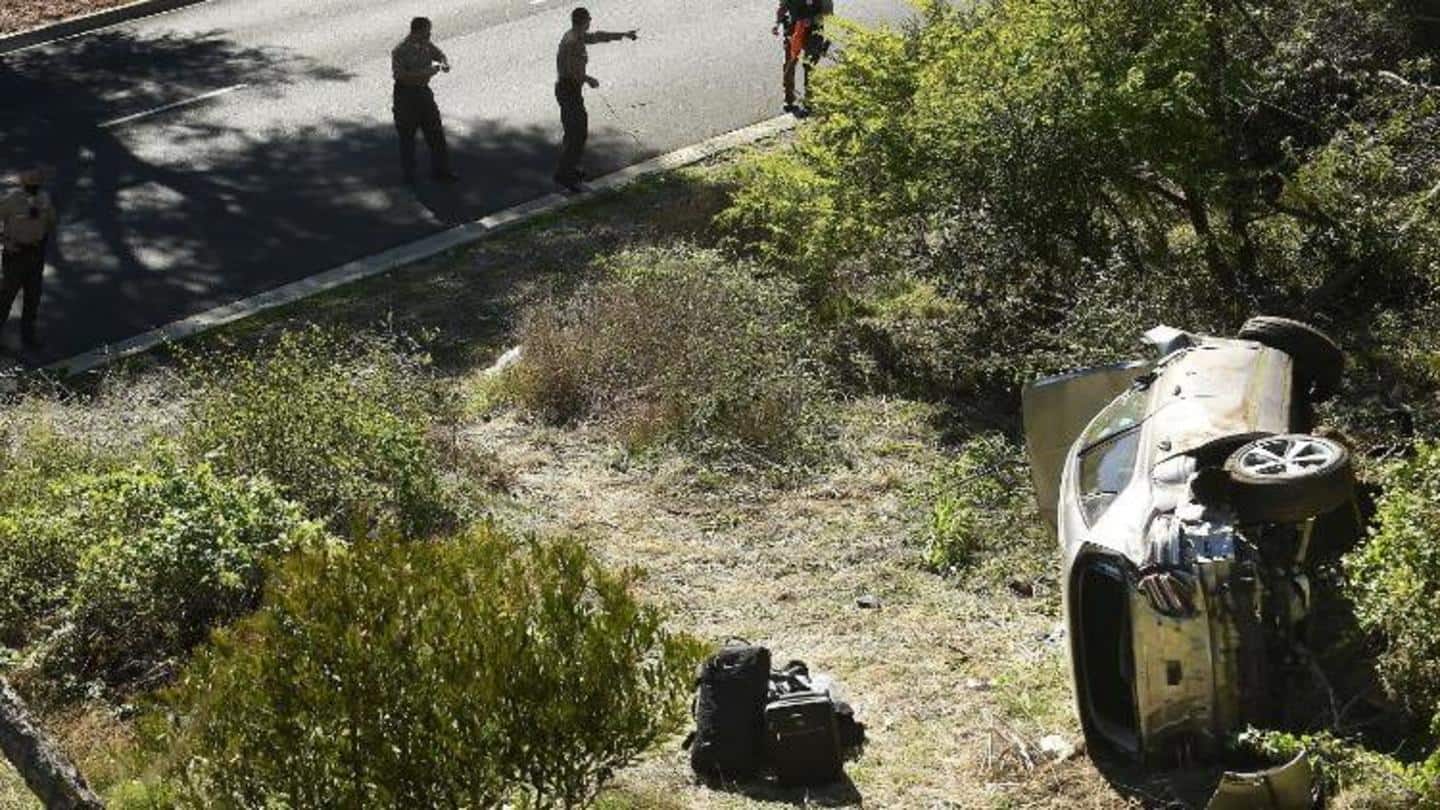 Later, Woods was rushed to a hospital Later, Woods was rushed to a hospital