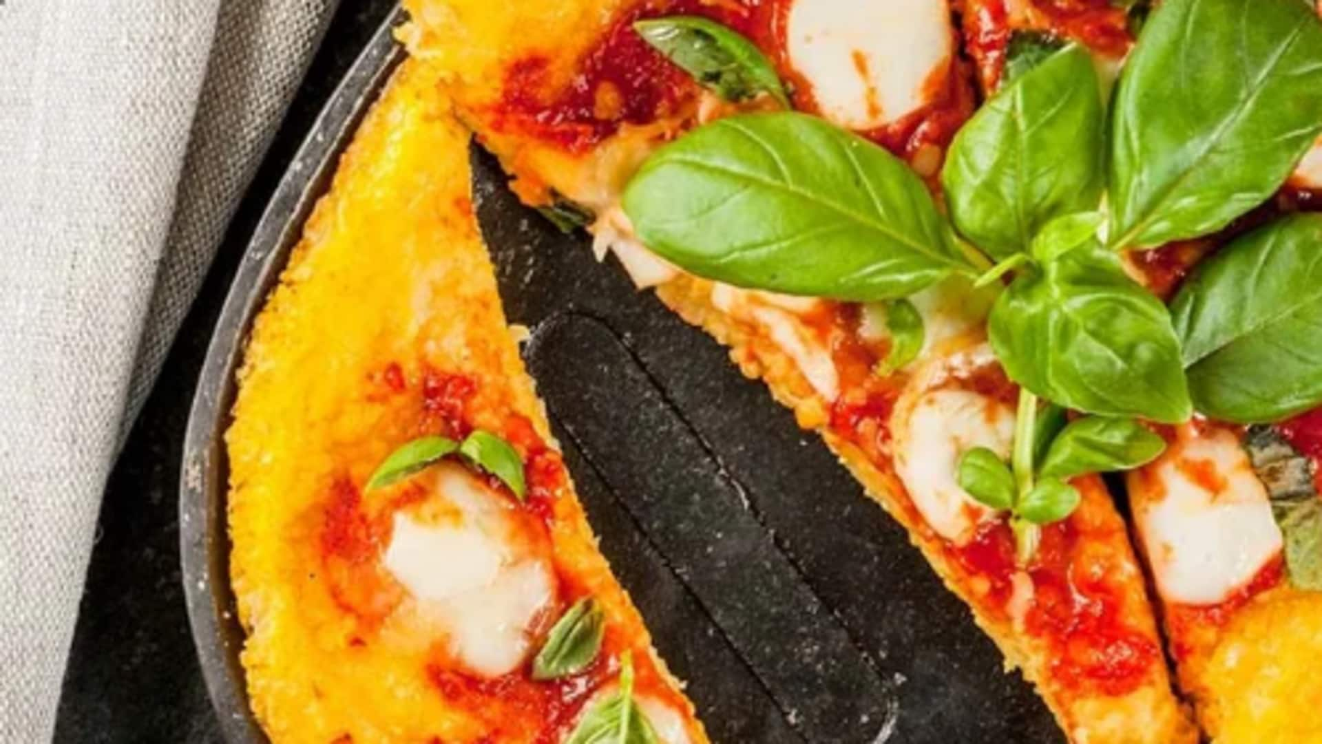 Try this Italian vegan polenta pizza recipe