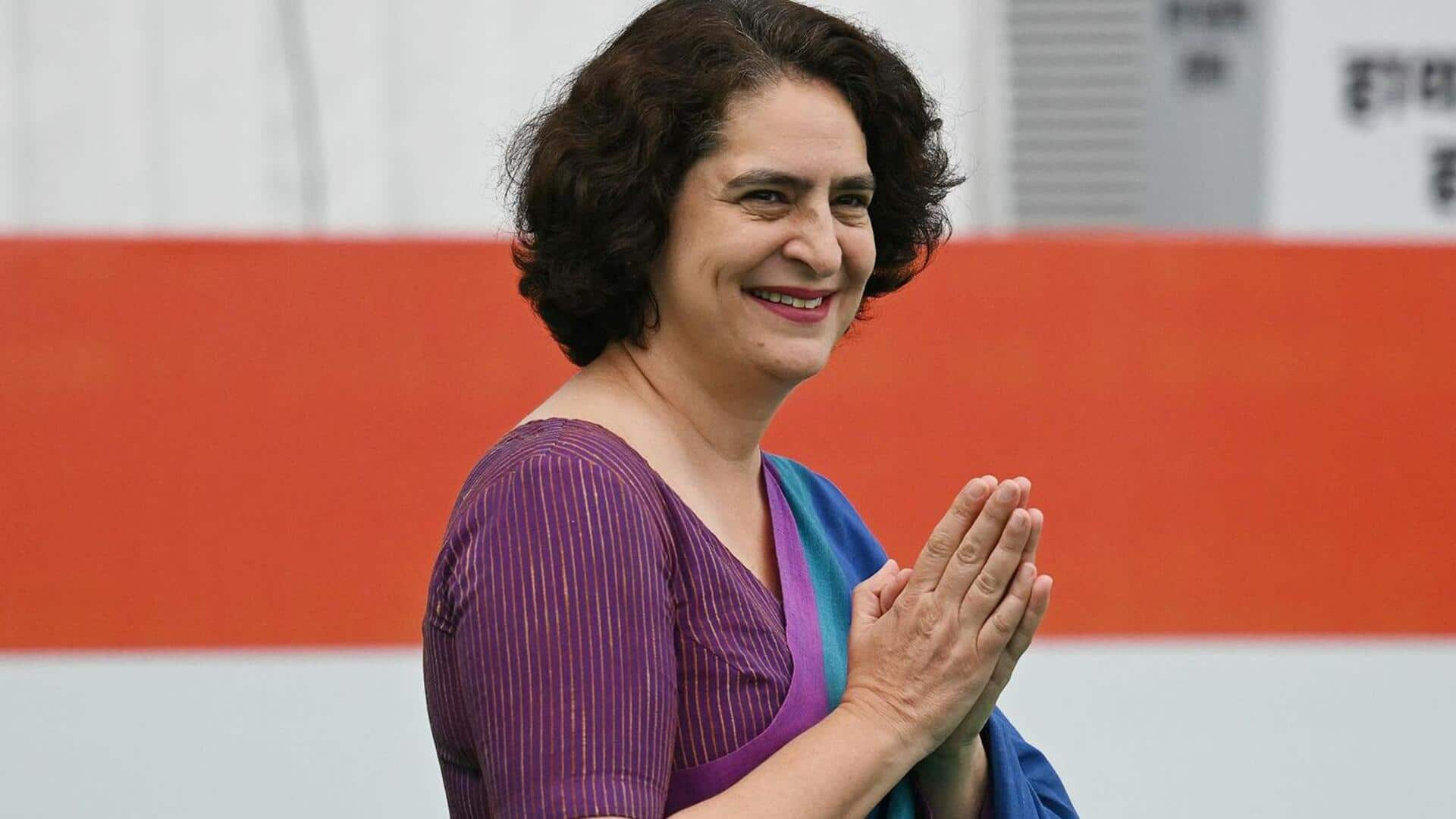 'Poised...thought on her feet': Congress leaders laud Priyanka's debut speech 