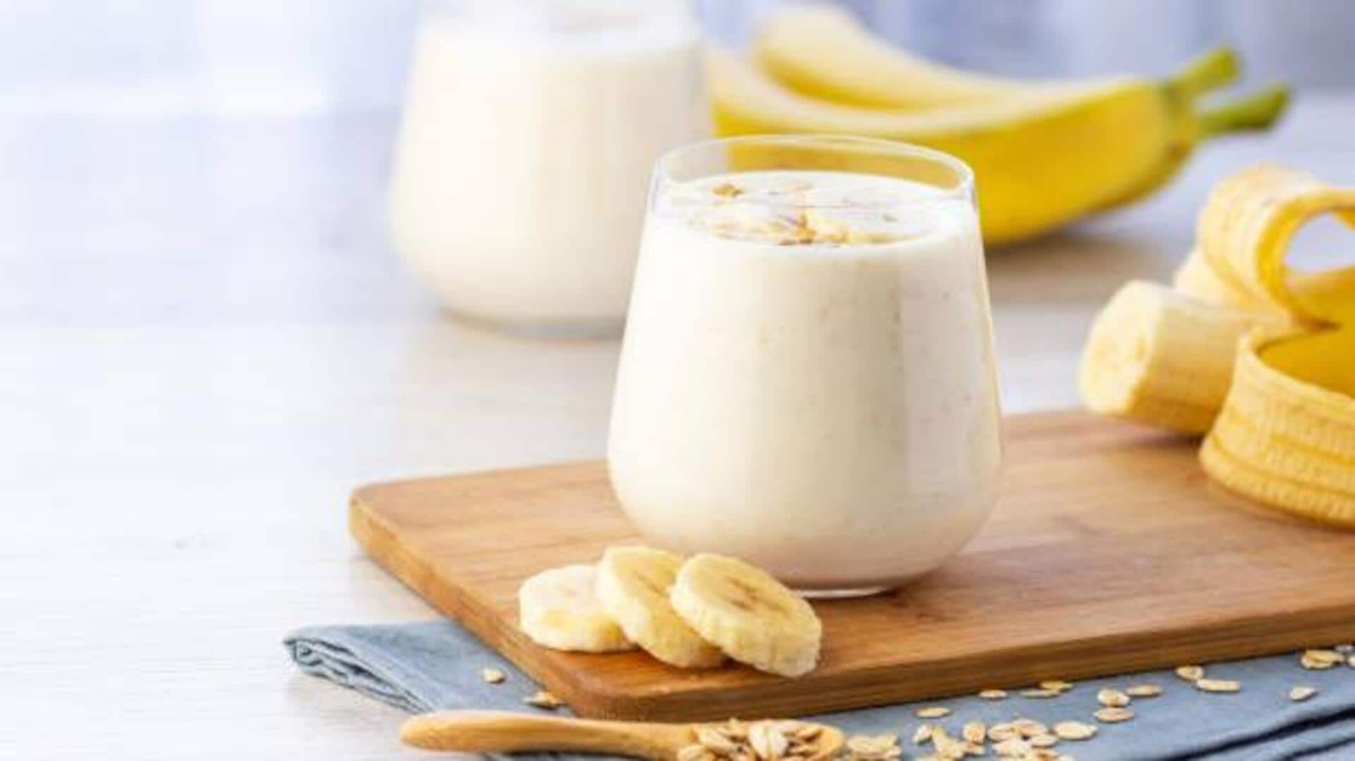 Quick and healthy: Banana oat smoothie in minutes