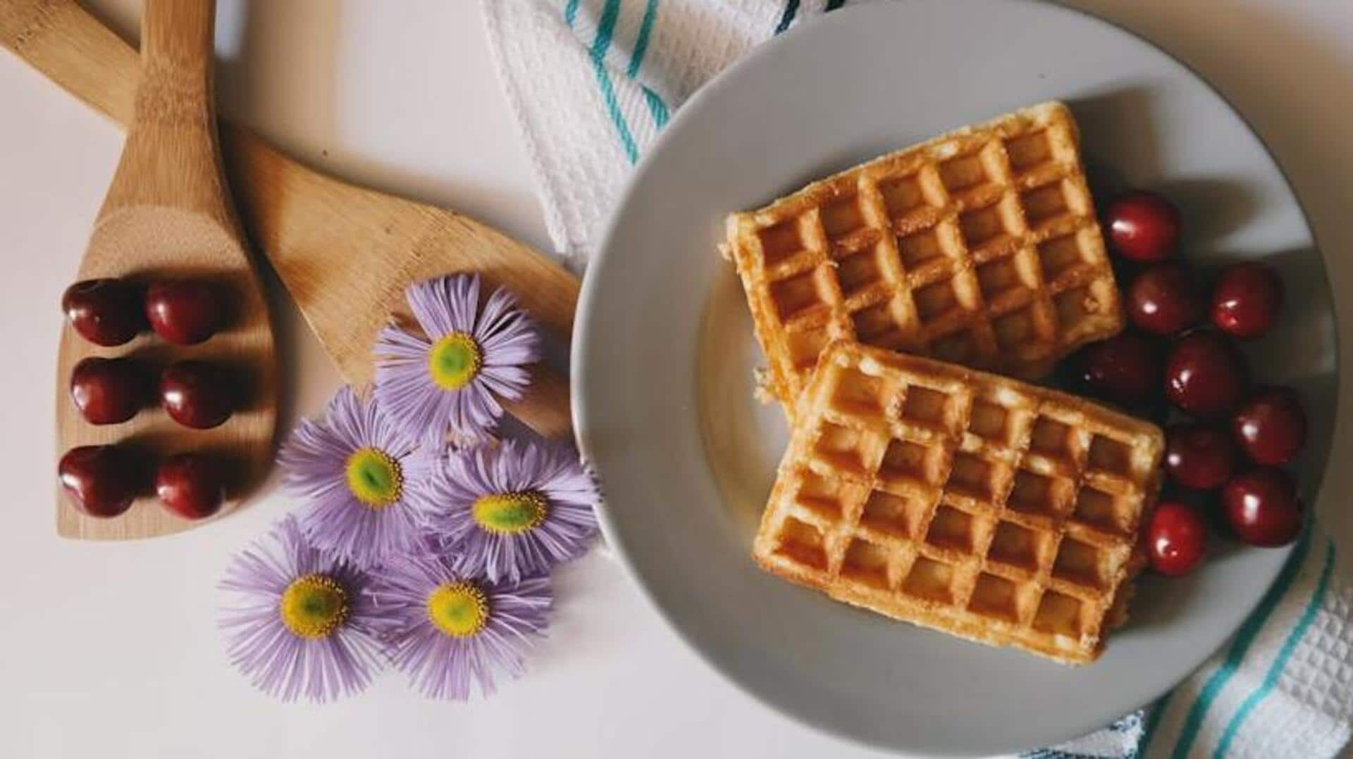 Make these easy Indian breakfast waffles in no time