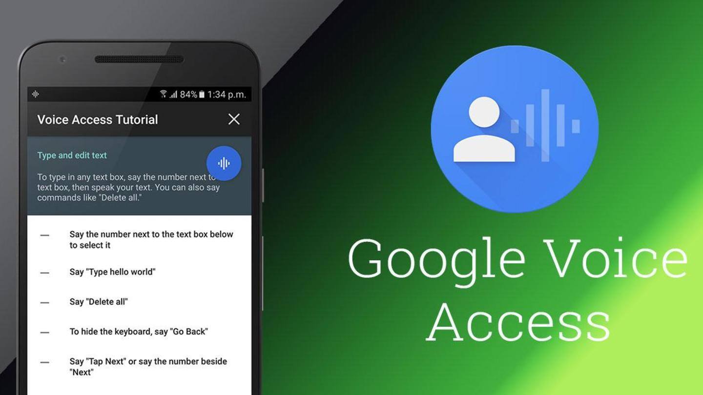 Voice Access accessibility option gets gaze detection, improved password input Voice Access accessibility option gets gaze detection, improved password input