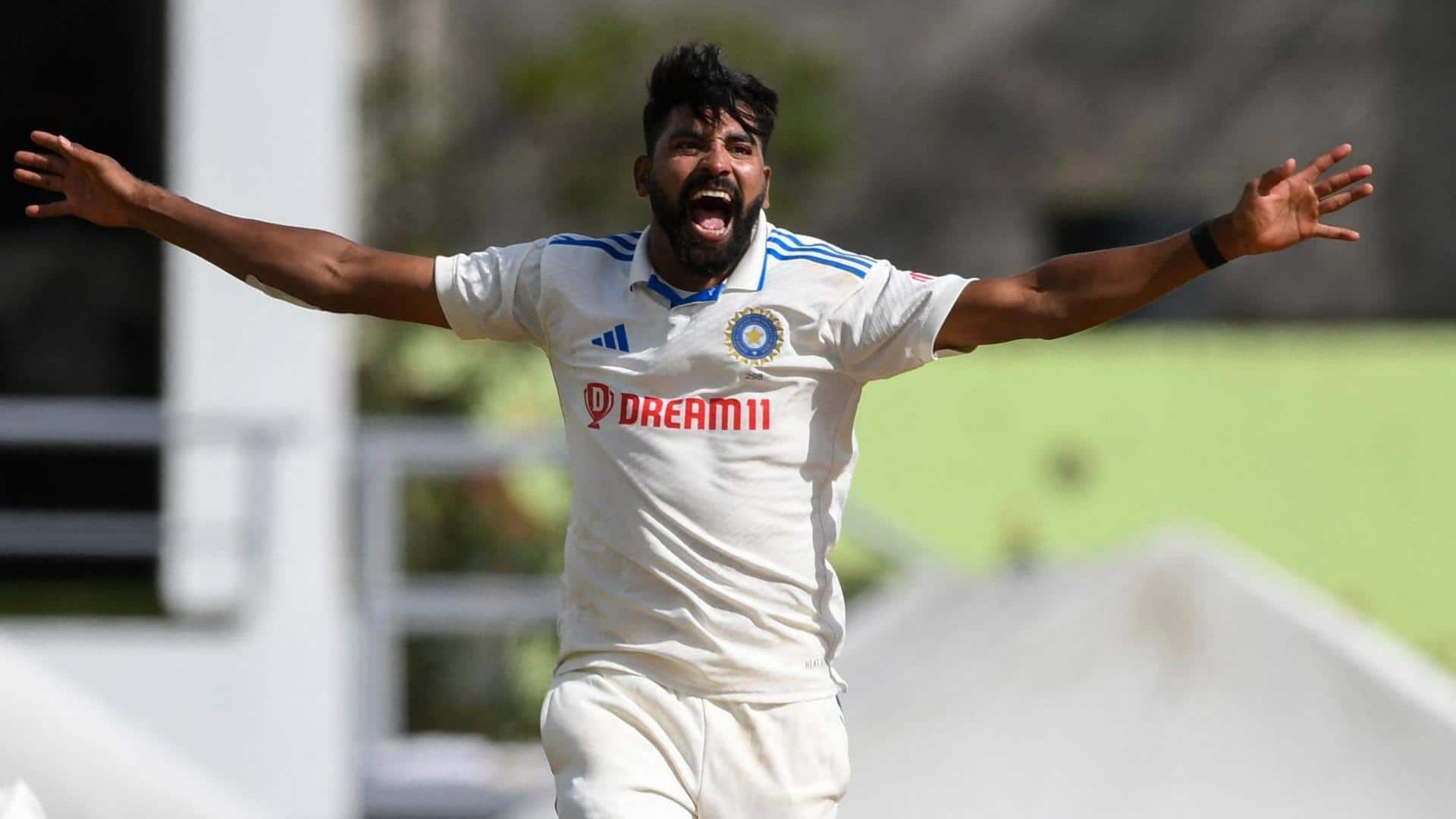 WI vs IND, 2nd Test: Mohammed Siraj claims career-best figures