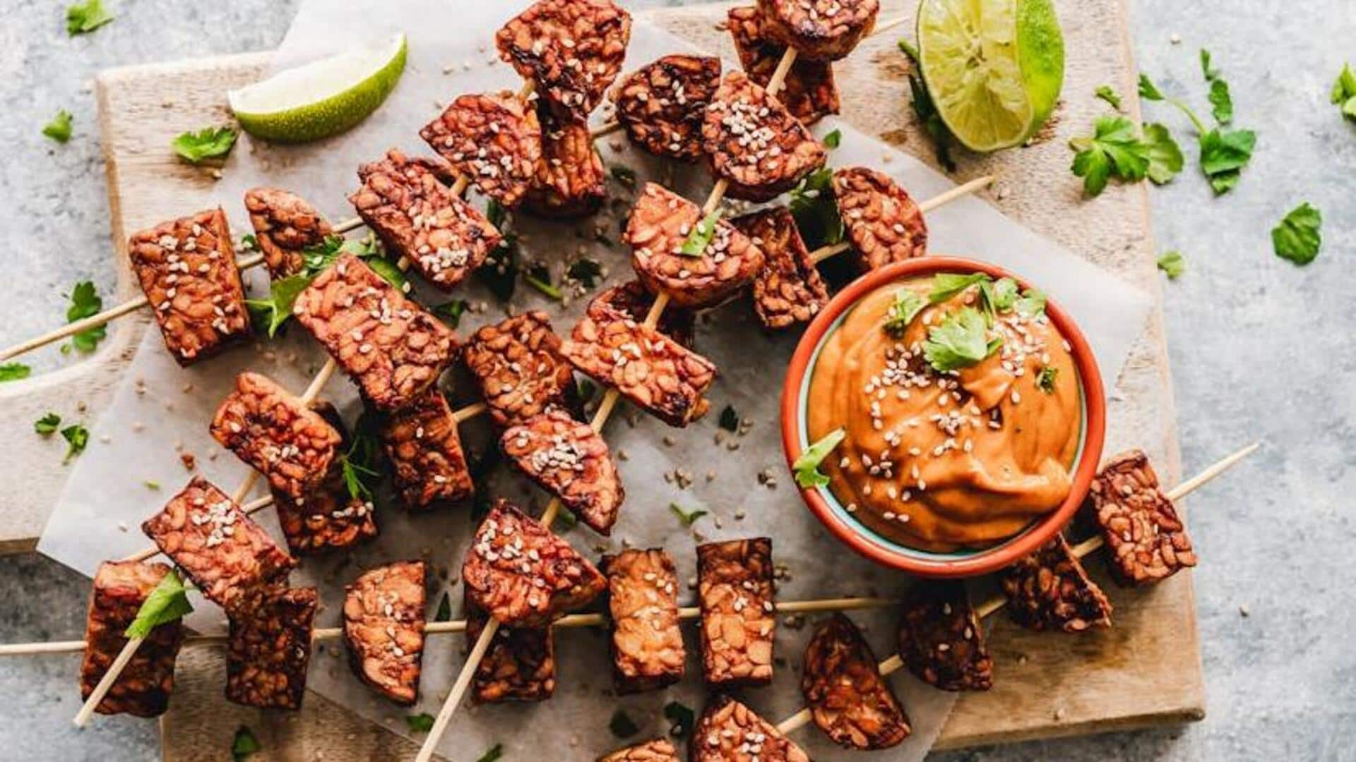 Try this Argentine chimichurri tofu skewer recipe