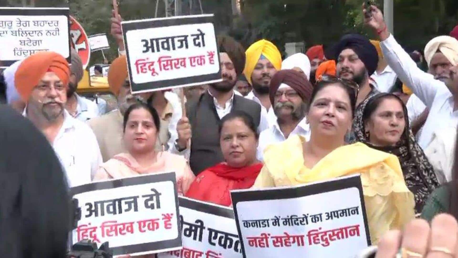 'True Sikh...not Khalistani': Hindu Sikh forum protests Canada temple attacks 