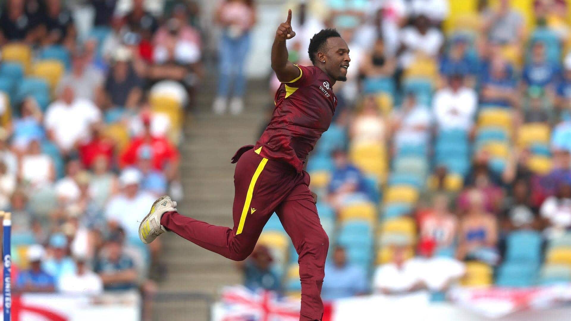 WI's Matthew Forde to miss Pakistan ODIs, replacement named  