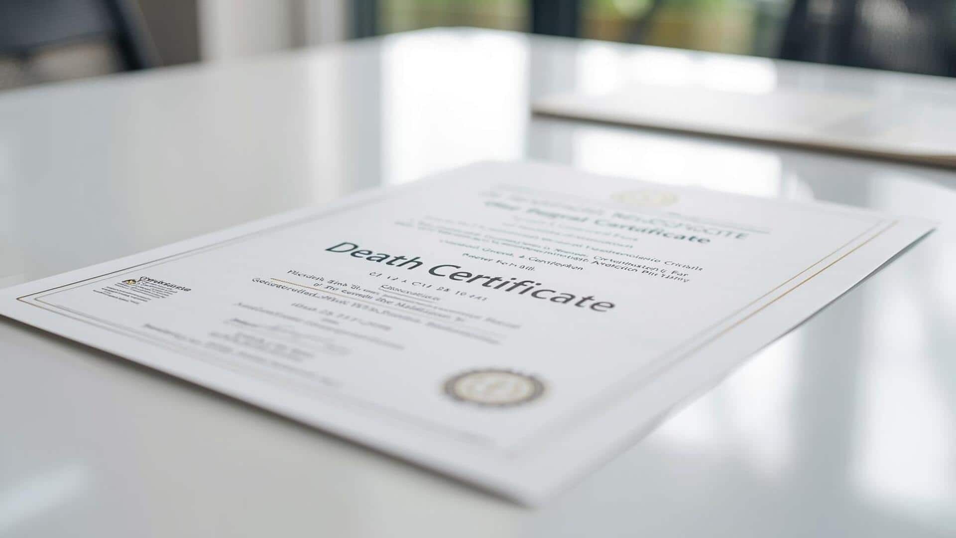 If you're applying for death certificate, note these points