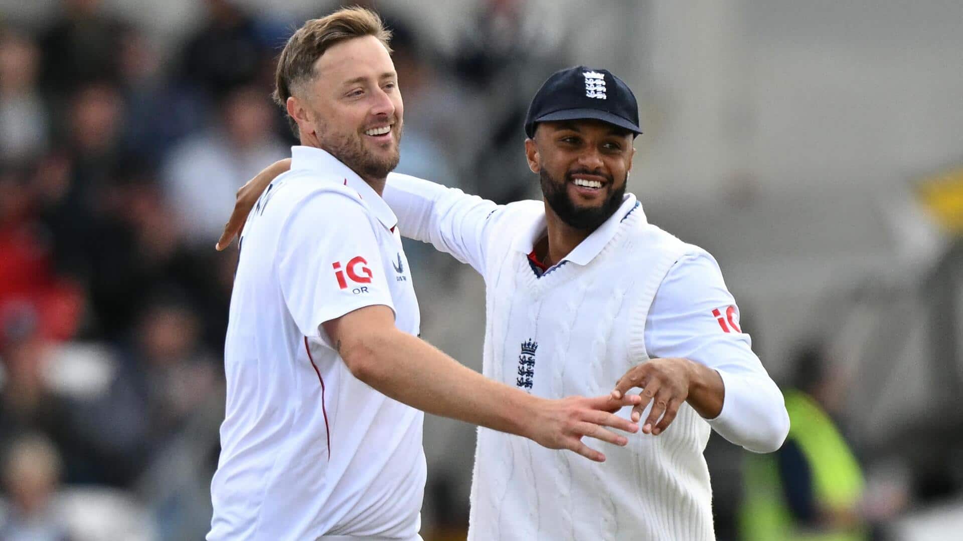 England's Ollie Robinson slams his 2nd half-century in Tests: Stats