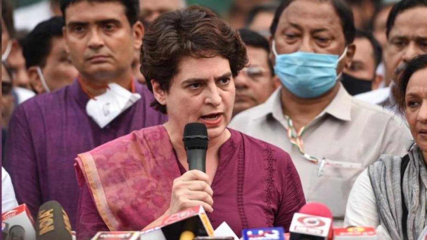 Priyanka is on a three-day visit to UP Priyanka is on a three-day visit to UP