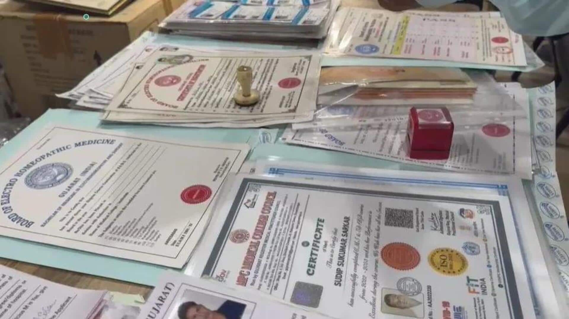 Gujarat: 14 fake doctors arrested; they sold degrees for ₹75,000 